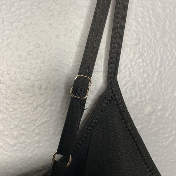 Black Tiered One Piece Black Swimsuit Size 2XL - Picture 6 of 7